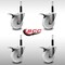 Service Caster 4'' SS Nylon Swivel 3/4'' Expanding Stem Caster Set Total Lock Brake, 4PK SCC-SSEXTTL20S414-NYS-34-4 - alternate 3